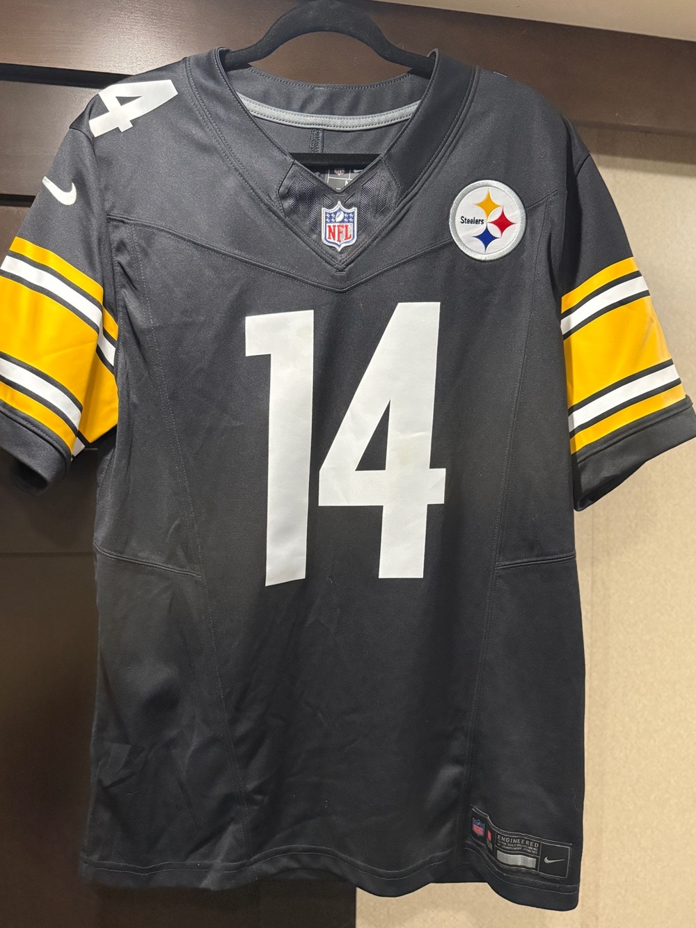 NFL Black Team Jersey with NFL Shield Patch